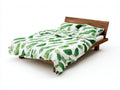 Doppelbett Massivholz 200x180x120 cm - natürliche Holzoptik - modernes Design